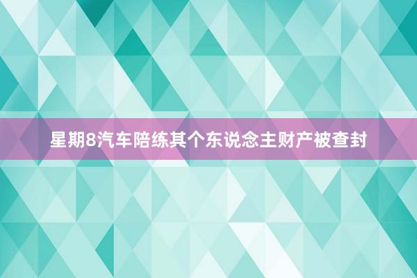 星期8汽车陪练其个东说念主财产被查封